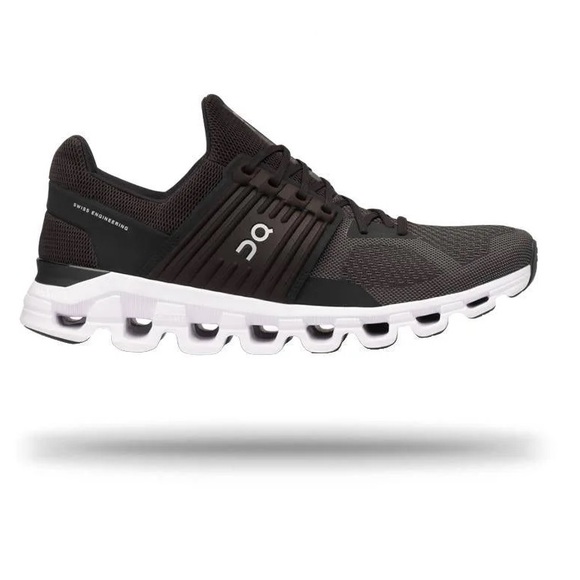 ON Running Cloudswift Knit Shoes Trainers Women’s Size 10.5 Black White - Picture 1 of 14